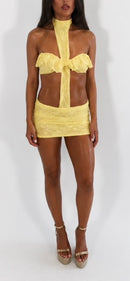 The Yellow Ruffle dress
