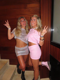 Pink cara Co-Ord skirt