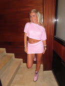 Pink cara Co-Ord skirt