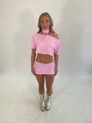 Pink Cara-Cord sequin top